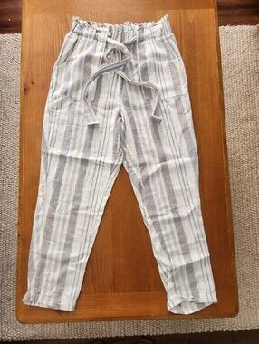 Striped Linen Pants